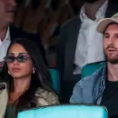 Lionel Messi y Antonela Roccuzzo presenciaron el triunfo de Djokovic en el Masters de Miami