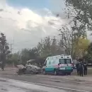 Un choque entre un auto y un cami�n en el Acceso Sur complic� el tr�nsito