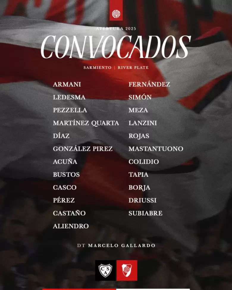 convocados river