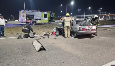 Grave accidente en Tirasso y Ruta 7 de Guaymall�n