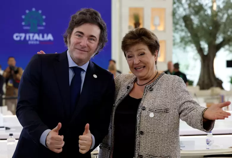 javier milei cristalina georgeva
