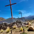 El Cristo ya no est�: la imagen del Manzano Hist�rico fue retirada tras el accidente con la gr�a