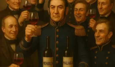 san martin y el vino
