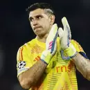 El gesto de Dibu Mart�nez tras la eliminaci�n del Aston Villa ante PSG por Champions League