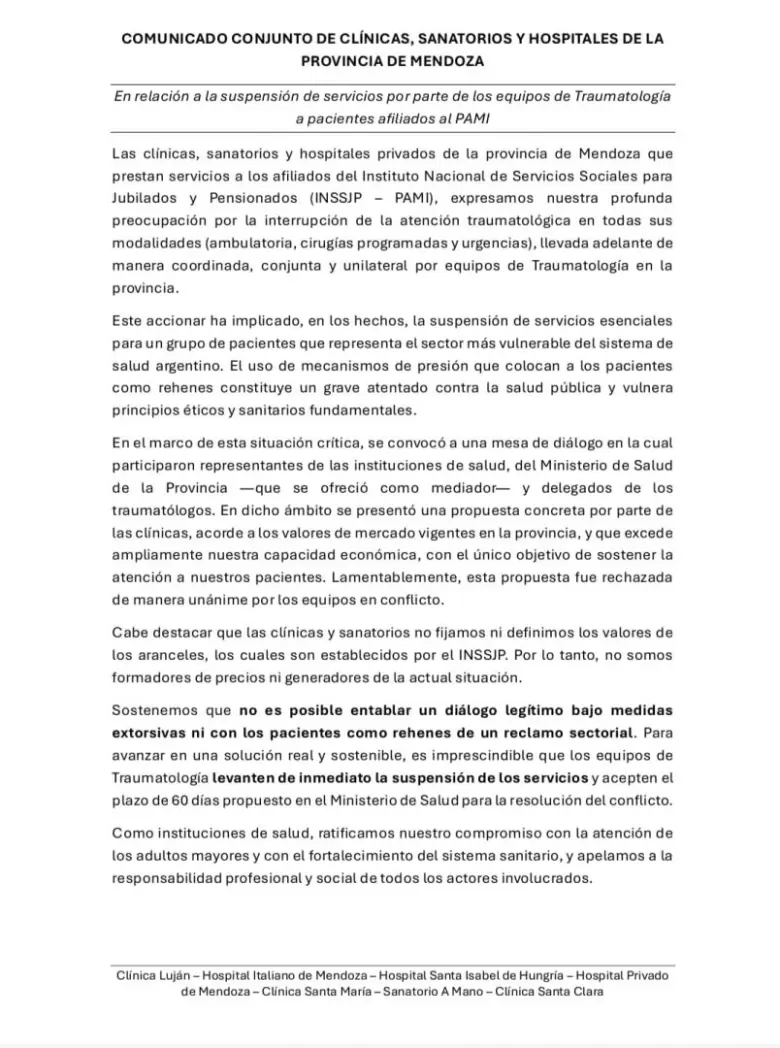 ccomunicado clínicas