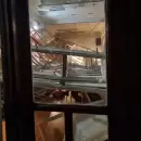 Colaps� el techo de un sal�n durante el cumplea�os de un ni�o