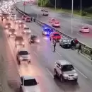 Accidente en el Acceso Este: atropellaron a un peat�n y chocaron cuatro autos
