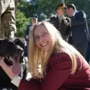 Karina Milei y Luis Petri encabezaron un acto por los �Perros de Guerra en Malvinas�