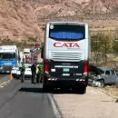 Cortaron el tr�nsito en la ruta 7 por un impactante vuelco que dej� tres heridos