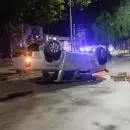 Vuelco en Costanera: manejaba con un alt�simo nivel de alcohol y llevaba a su hijo menor