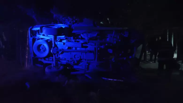 vuelco en San Martin