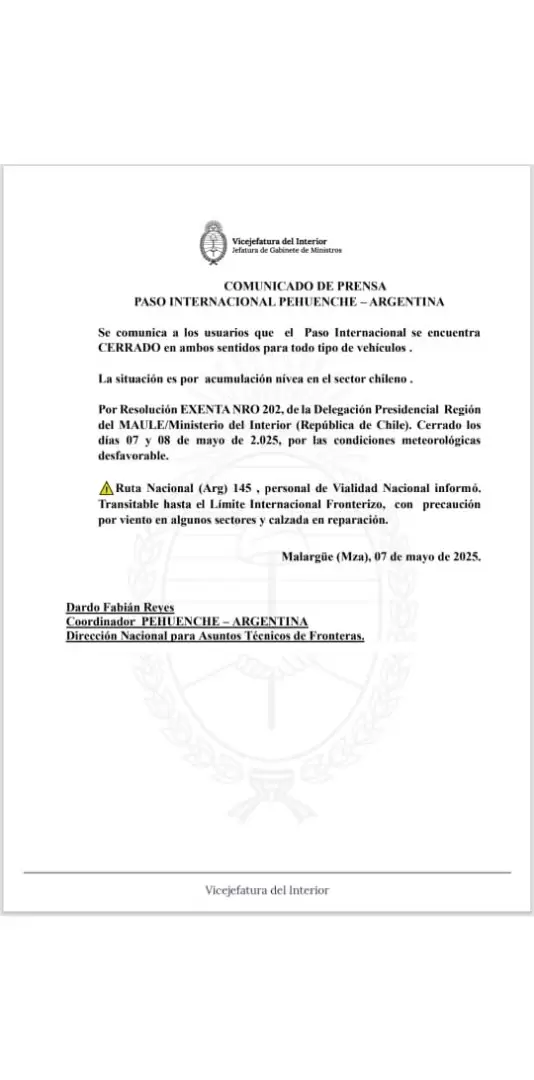 comunicado