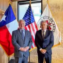 Cornejo fortaleci� la relaci�n con Austin y buscan acuerdos en urbanismo, seguridad y tecnolog�a