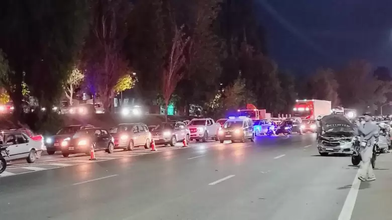accidente en el Acceso Sur