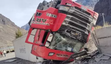 vuelco en el paso a chile