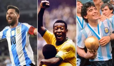 messi - pel� - maradona