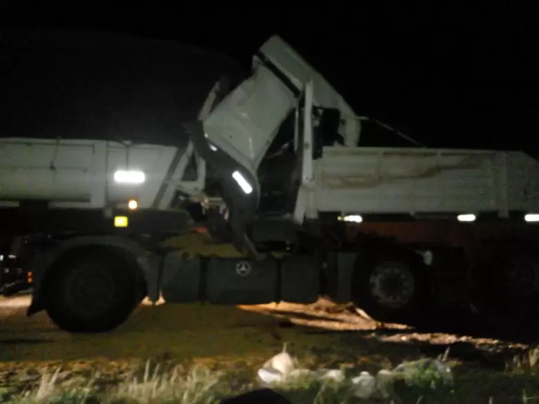 accidente entre dos camiones-ruta 7