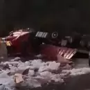 Volcó un camión en la ruta 60, en Los Andes, y cortaron el tránsito de la vía internacional