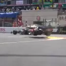 (Video) Lewis Hamilton vol� en M�naco: el asombroso salto de su Ferrari en la pr�ctica libre