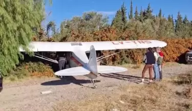 Una avioneta aterriz� de emergencia en San Mart�n tras fallas en pleno vuelo
