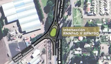 obra vial Valle de Uco