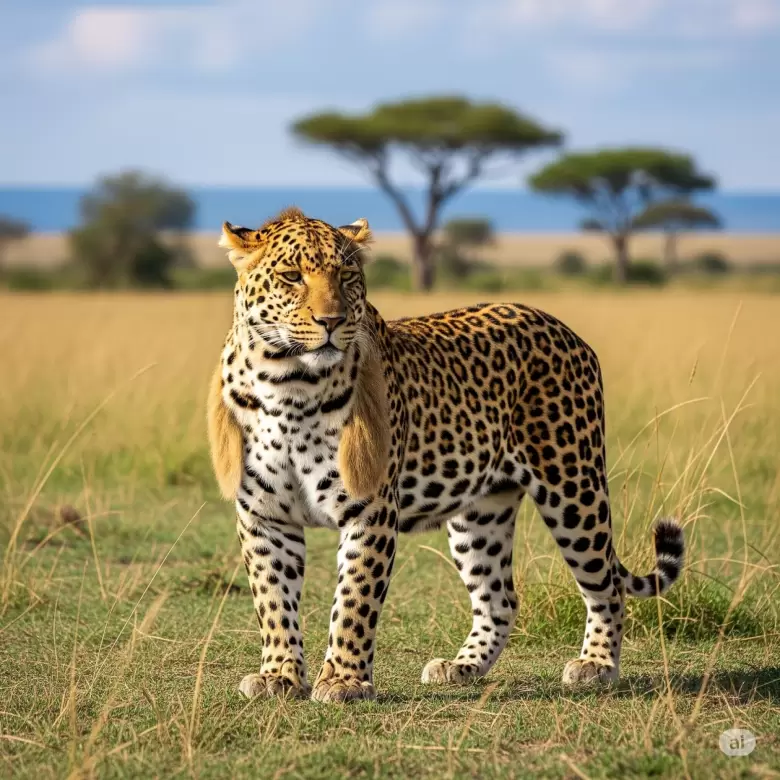 cruza de leon y leoparda