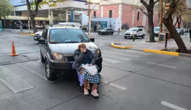 accidente en el centro