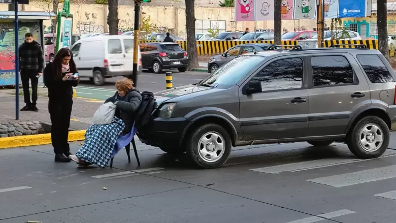 accidente en el centro