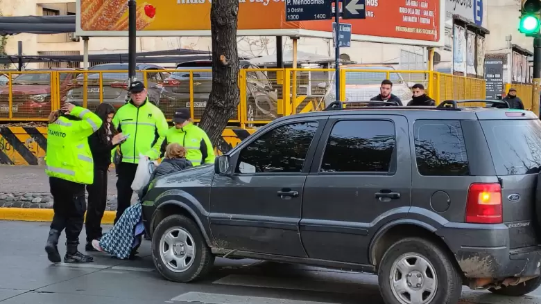 accidente en el centro