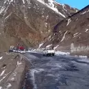 (Video) El hielo complica la circulación en la Curva de la Soberanía, por las bajas temperaturas