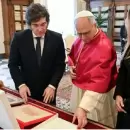 En su primer encuentro, el papa le confirm� a Milei que visitar� Argentina