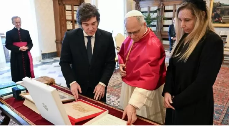 Milei y el papa Le�n xiv