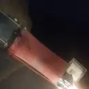 Un camión con aceite de oliva volcó sobre la ruta 7 en Polvaredas