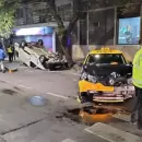 (Video) Ma�ana accidentada en el centro, con fuertes choques, heridos y un conductor ebrio