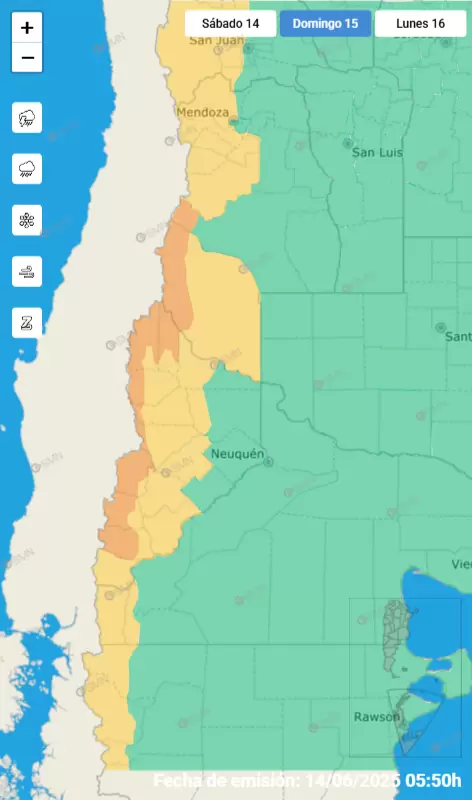 mapa de alertas SMN
