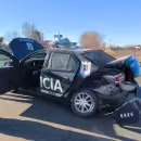 Policías heridos tras el choque de un móvil y un camión de caudales en Tupungato