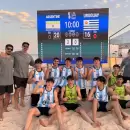 Con el mendocino Sossich, Argentina sum� dos triunfos en el Mundial de beach handball
