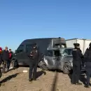 Un muerto tras el choque entre una trafic, una camioneta Jeep y un cami�n en el Acceso Sur