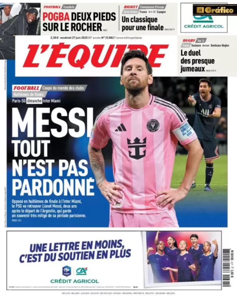 messi l'equipe
