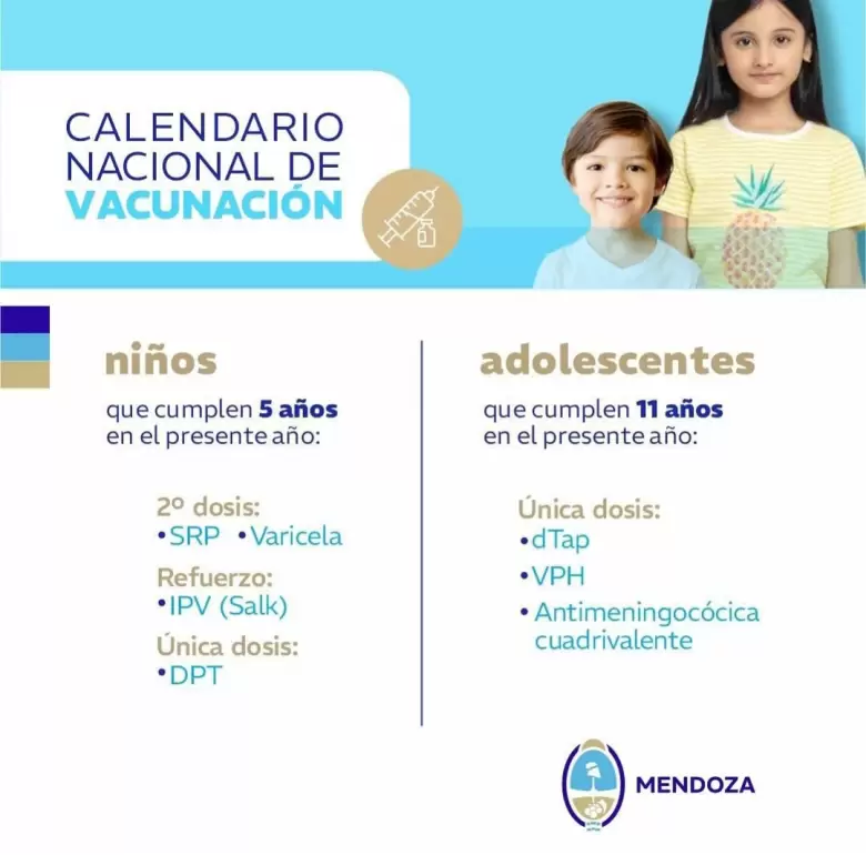 Calendario nacional de vacunación