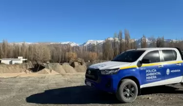 Cantera clausurada en Uspallata