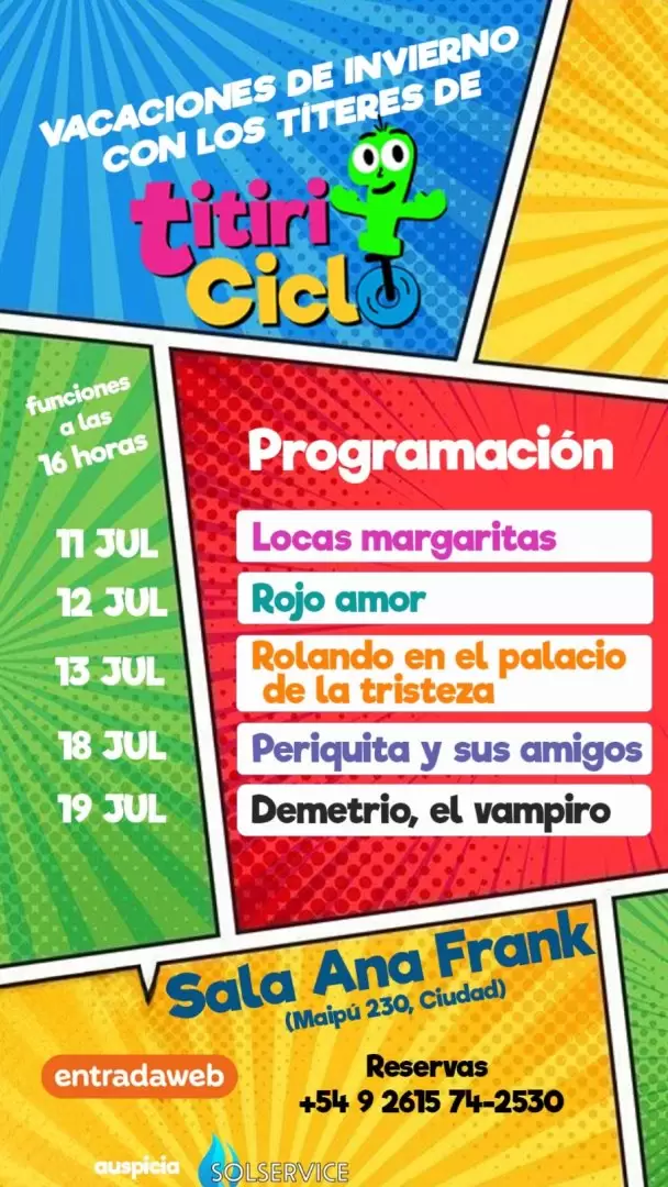 titiriciclo vacaciones 2025 programacion