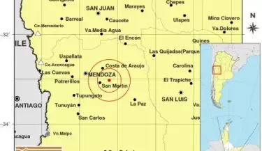 Un nuevo temblor sacudi� Mendoza y asust� a todo el este provincial