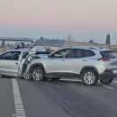 (Videos) Un violento triple choque en la ruta 7 termin� con dos heridos y caos vehicular