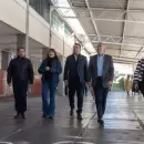 Cornejo recorrió las obras que se realizan en una emblemática escuela de Capital