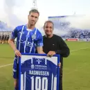 Federico Rasmussen fue reconocido por Godoy Cruz antes del partido ante Sarmiento