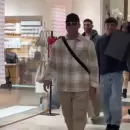 (Video) Lautaro Martínez y Agustina Gandolfo, de paseo por un centro comercial de Godoy Cruz
