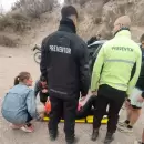 Rescataron a una mujer que se fracturó mientras hacía trail running en el Cerro Llorón