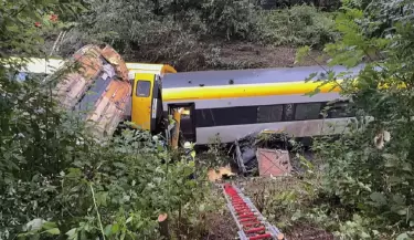 tren descarrilado en Alemania