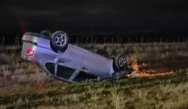 vuelco en San Carlos